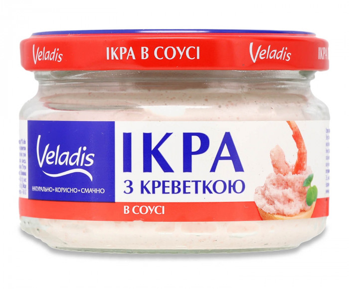 detail Sleďový kaviár s krevetami 160g Veladis