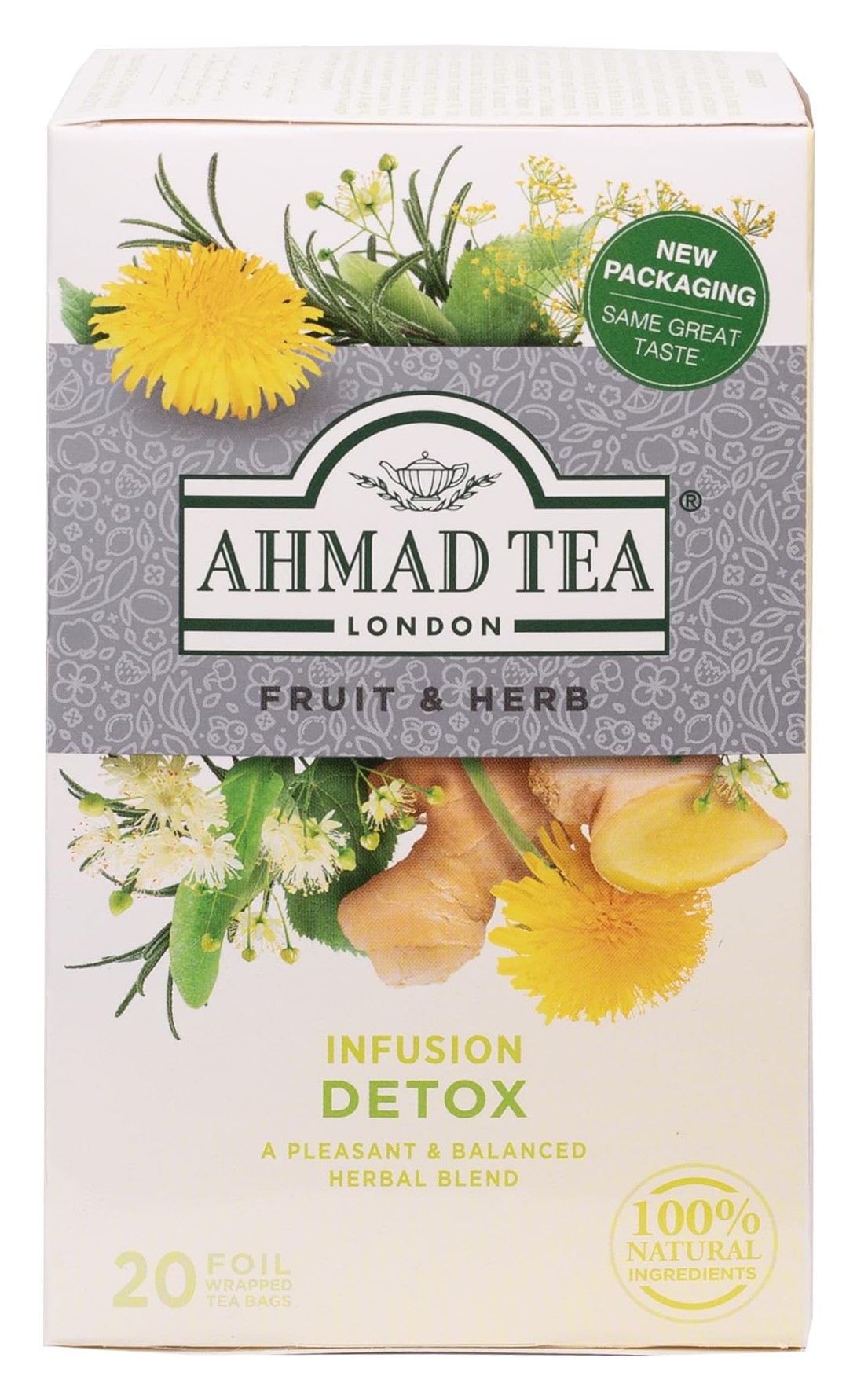 Bylinný čaj DETOX 20*2g 40g Ahmad Tea