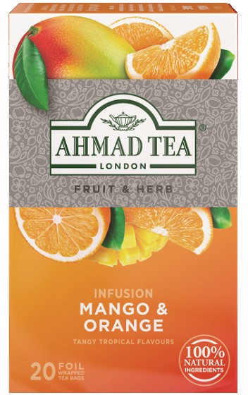 Bylinný čaj Mango a Orange 40g 20*2 Ahmad Tea