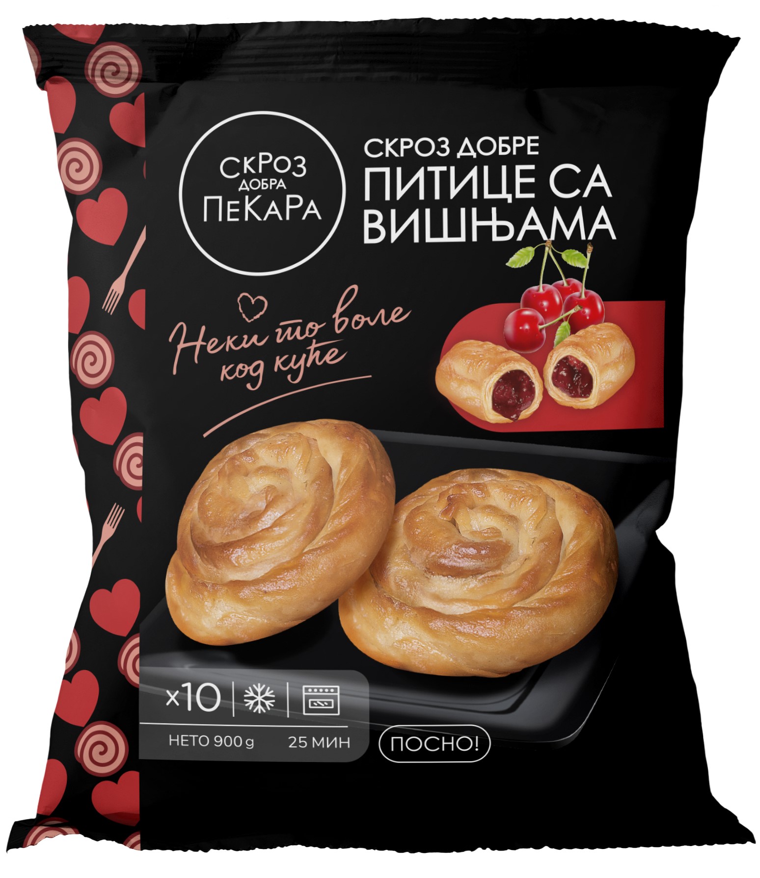 Burek s višněmi 900g SDP