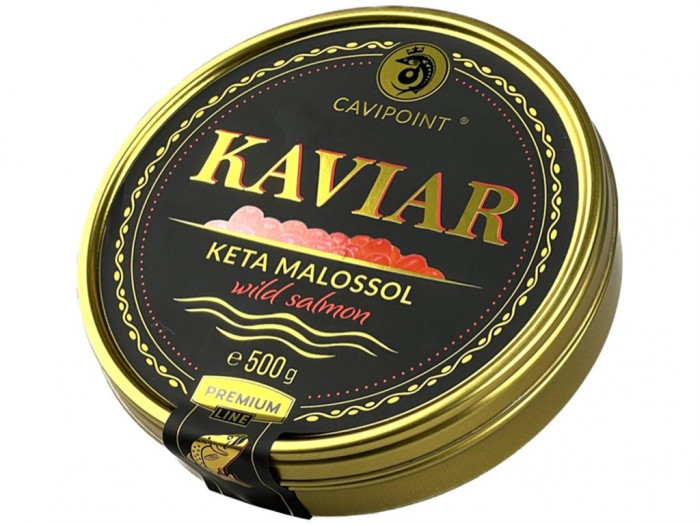 detail Kaviár z divokého lososa Keta Premium 250g