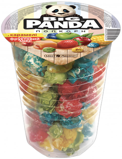 detail Karamelizovaný popcorn Fruit mix 60g Big Panda