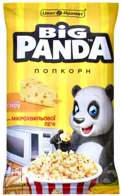 detail Popcorn se sýrovou příchutí 100g Big Panda