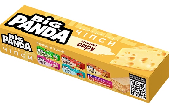 detail Čipsy se sýrovou příchutí 50g Big Panda