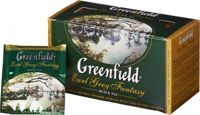 detail Черный чай Earl Grey Fantasy 25*2г Greenfield