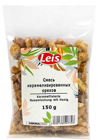 Орехи карамелизированные 150г Leis
