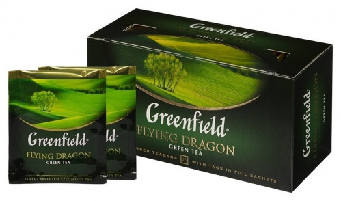 Зеленый чай Flying Dragon 25*2г Greenfield