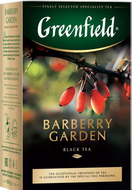 detail Листовой черный чай Barberry Garden 100г Greenfield
