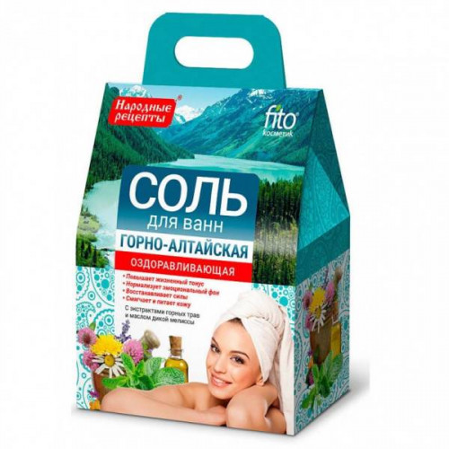 Соль для ванн Горно-Алтайская 500г Фито Косметик