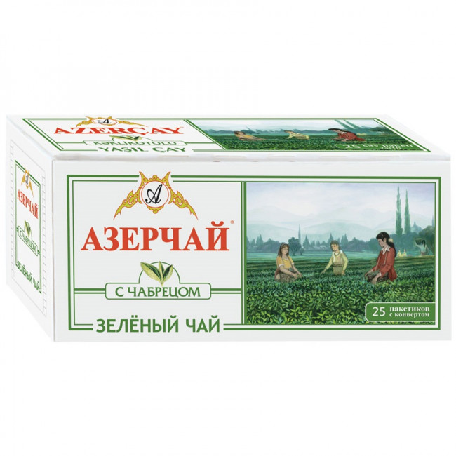 detail Чай зеленый с чабрецом 25*2г Азерчай