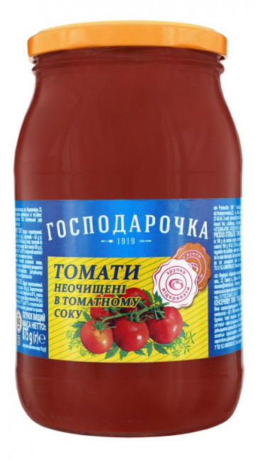 detail Помидоры в томатном соке 875г Господарочка