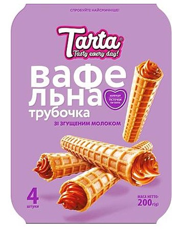 detail Вафельные трубочки со сгущенкой 200г Tarta