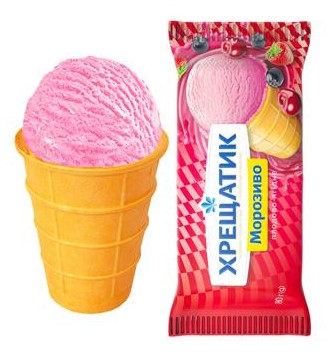 Мороженое ягодное 80г Крещатик