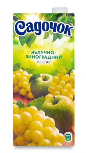 Сок яблочно-виноградный 0,95л Садочок
