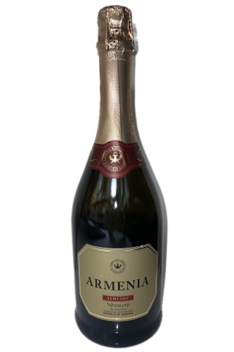 Вино игристое полусухое 0.75л Армения