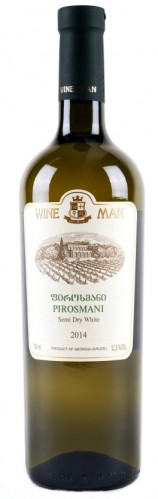 Вино белое полусухое Пиросмани 0,75л Wine Man