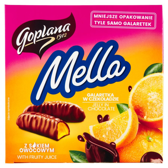 detail Желе в шоколаде Апельсин 190г Mella
