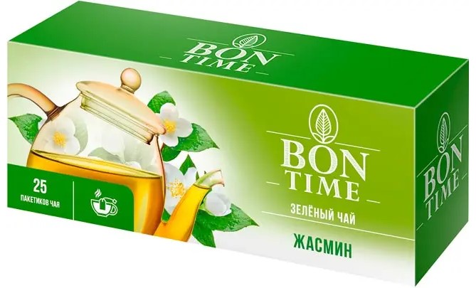 detail Чай зеленый Жасминовый 37,5г 25*1,5 Bon Time