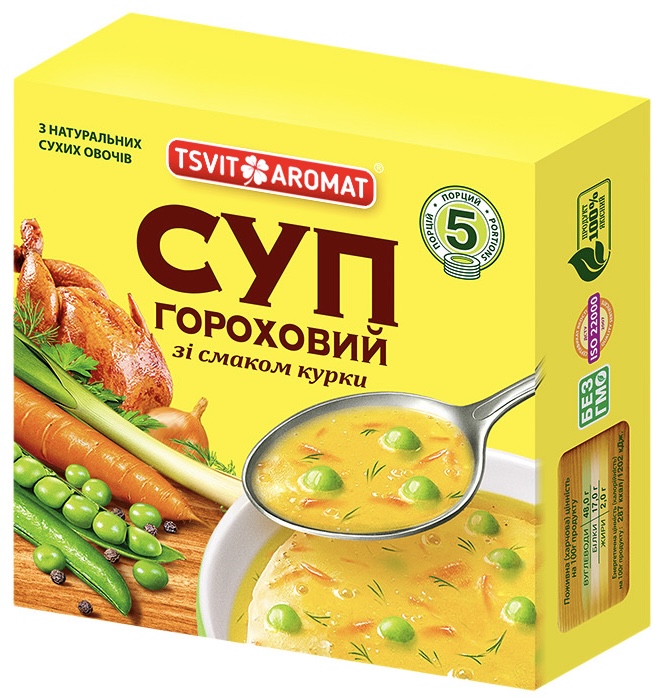 Суп гороховый со вкусом курицы 150г T&A