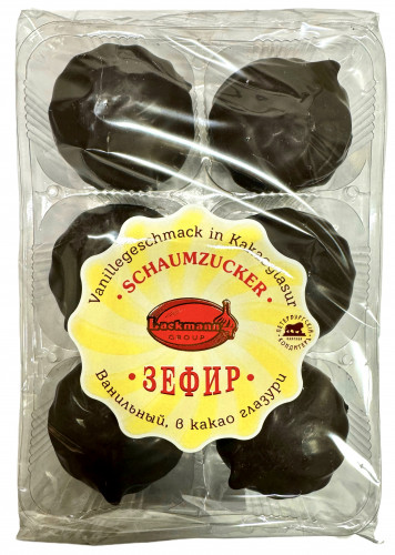 Зефир ванильный в шоколадной глазури 390г Петербургский кондитер