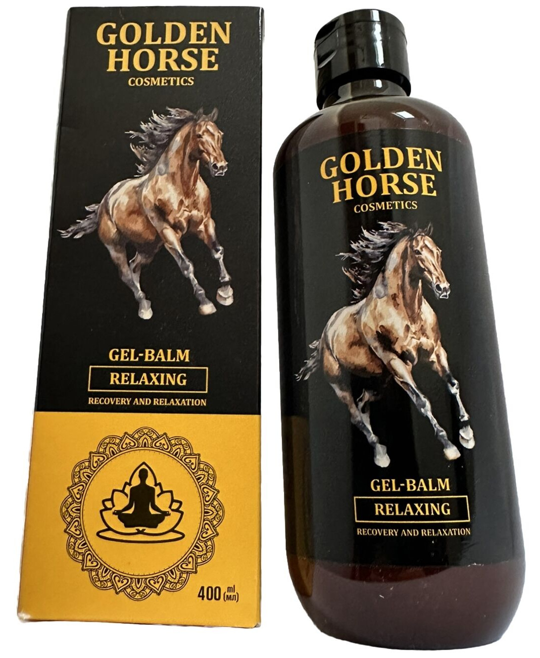 Гель-бальзам для тела расслабляющий 400мл Golden Horse