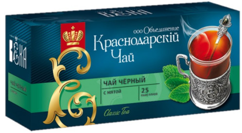 Čierny čaj s mätou 25*1,7g Krasnodar
