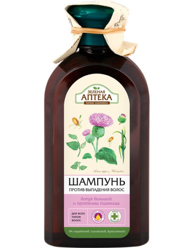 Šampón proti výpadávaniu lopúch 350ml Zelenaya Apteka