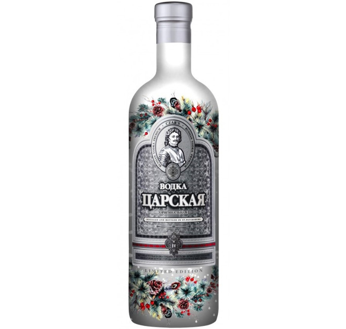 detail Vodka Novoročné Hýľ (snegiri) 1L 40% Carská