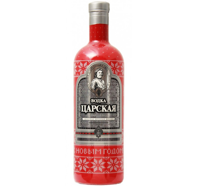 detail Vodka Novoročná červená 1L 40% Carská 