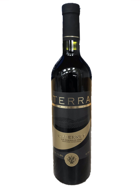 detail Červené polosladké víno cabernet 0,75L TERRA RICCI