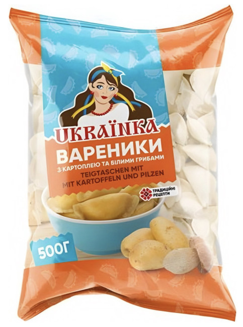 detail Vareniky biele huby so zemiakmi 500g Ukrainka