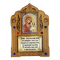 náhled Ikona-modlitba Kazanskaja s kadidlom pod plexisklom 13x9,5 cm