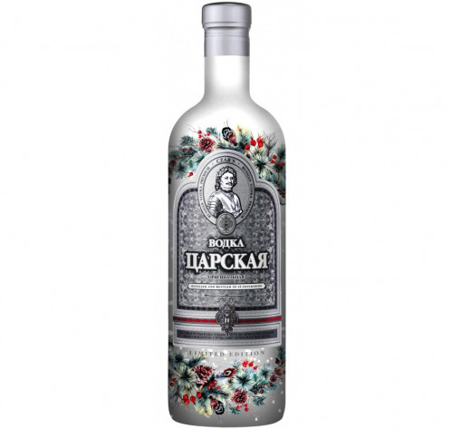 Vodka Novoročné Hýľ (snegiri) 1L 40% Carská