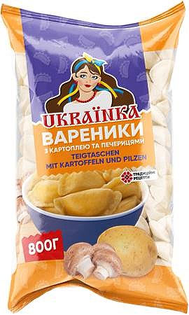 detail Vareniky so zemiakmi a šampiňónmi 800g Ukrainka
