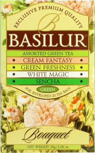 Mix zelených čajov Basilur 25 * 2g Bouquet