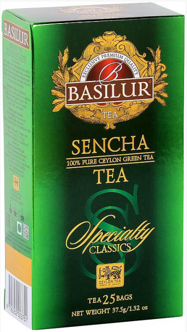 detail Cejlónsky zelený čaj Sencha 25*1,5g Basilur 