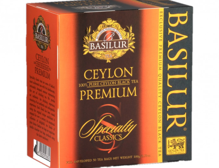 detail Čierny čaj Ceylon Premium 50*2g Basilur