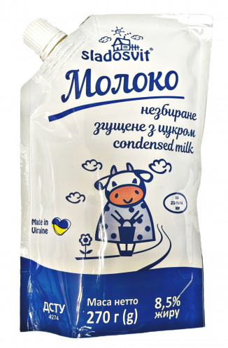 Kondenzované mlieko 8,5% 270g Sladosvit