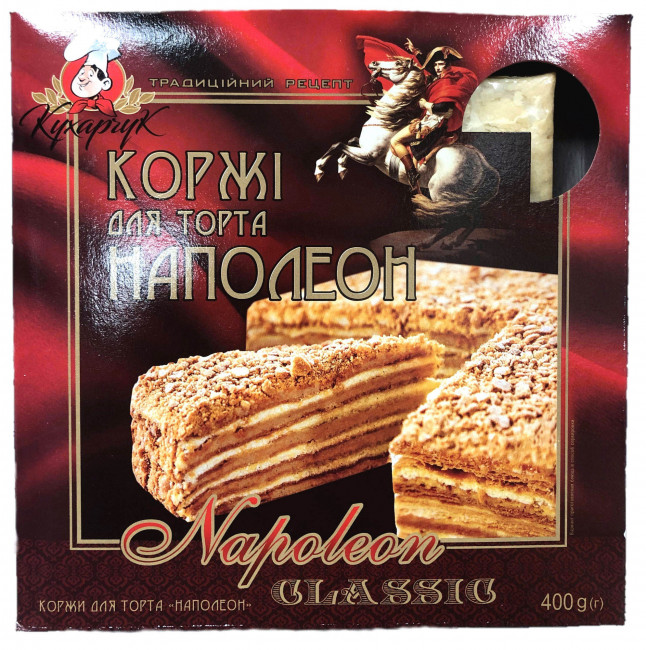detail Korže na tortu Napoleon 400g Kucharčuk
