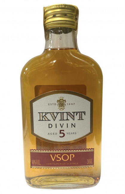 detail Brandy Divin 5 rokov VSOP 0,2L 40% KVINT