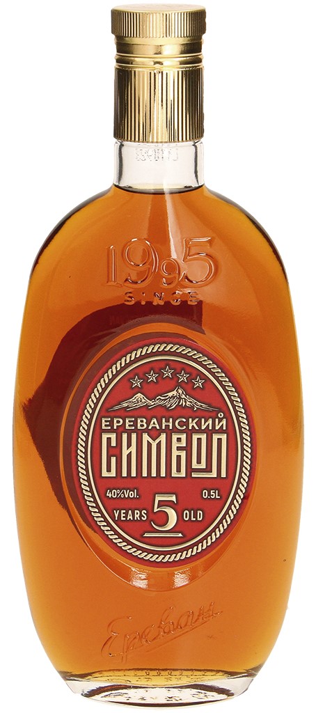Brandy Symbol Jerevanu 5 rokov 0,5L 40% PROSHYAN