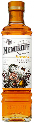 Vodka Burning Pear s príchuťou pečenej hrušky 0,5L 40% Nemiroff