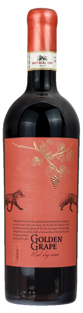 Červené suché víno Golden Grape 0,75L 14,5% Imperial Vin