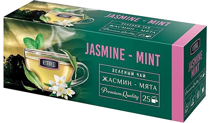 detail Zelený čaj s jazmínom a matou 25 * 2 50g Etre