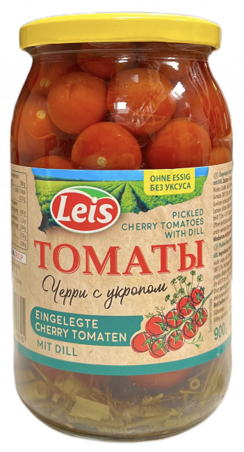 detail Cherry-paradajky s kôprom 900ml Leis