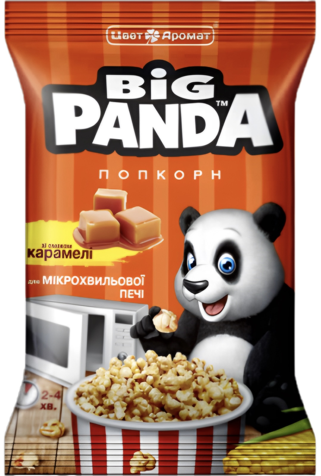 Popcorn s karamelovou príchuťou 100g Big Panda