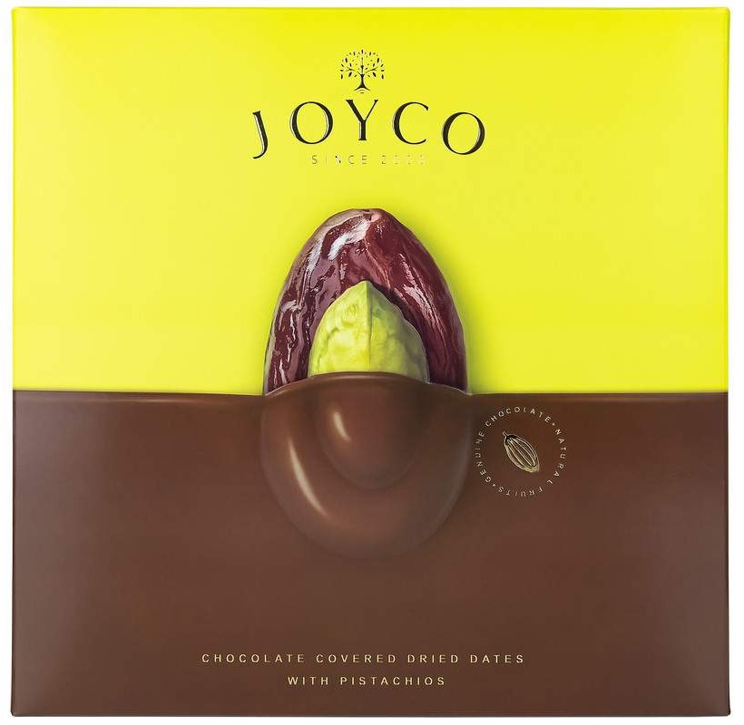 Sušené datle v čokoláde s pistáciami 190g Joyco
