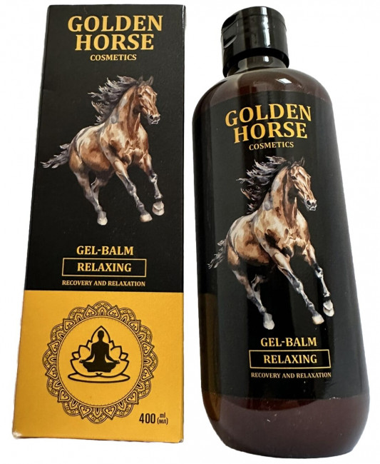 detail Telový gél-balzam relaxačný 400ml Golden Horse