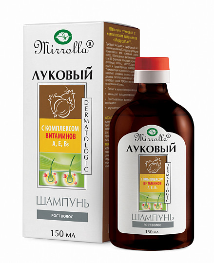 Cibuľový šampón s vitamínmi 150ml Mirolla