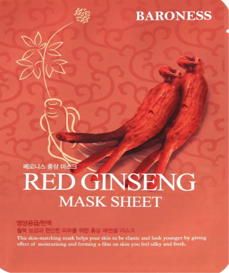 Pleťová maska s extraktom červeného ženšenu 21g Baroness